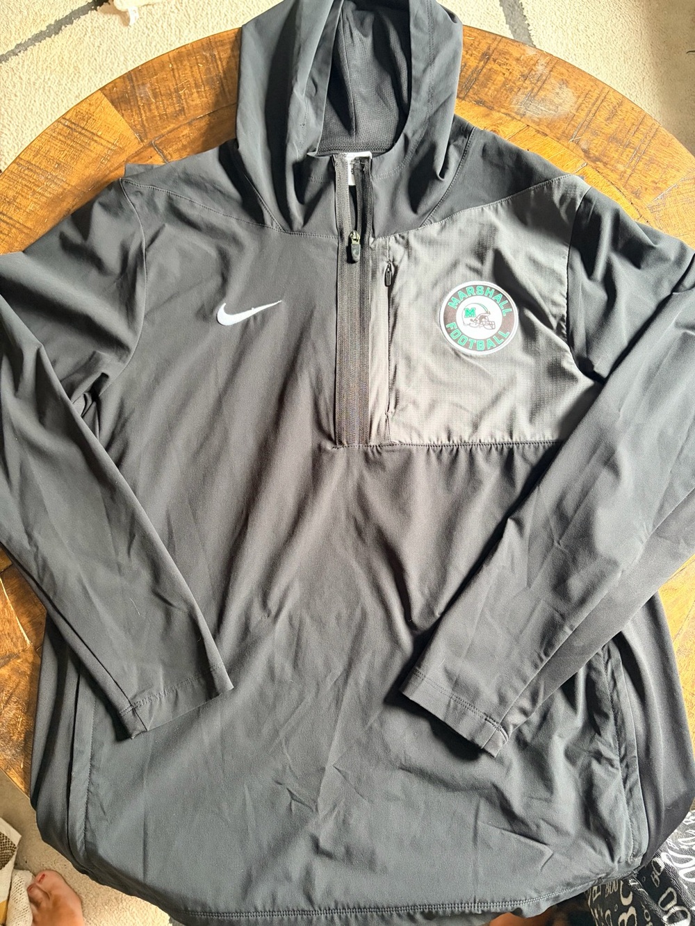 Nike Marshall Thundering Herd Football Quarter Zip Pullover
